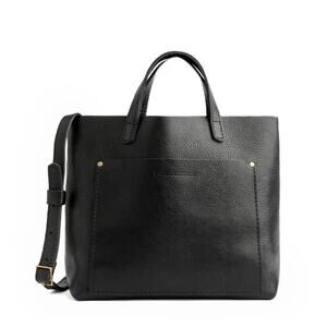 Almost Perfect' Medium Crossbody Tote Pebbled Black